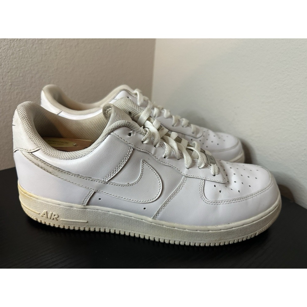 Size 13 - Nike Air Force 1 '07 Shoes Mens White Low Top Sneakers 315122-111